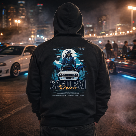 SAMURAI Bio-Unisex-Hoodie Backprint