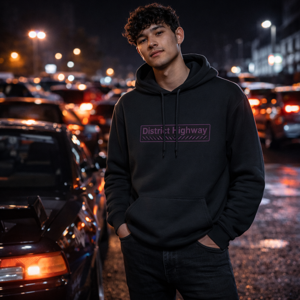 OCTANE DISTRTICT HIGHWAY Hoodie Unisex / Print / Streetwear Hoodie Women & Men